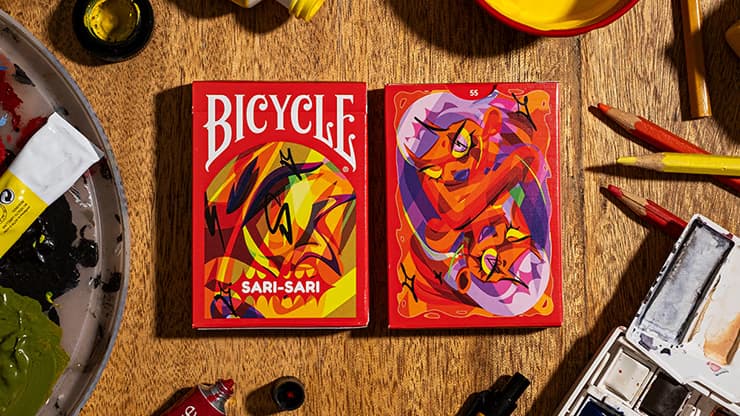 Bicycle Sari Sari (Code Red Edition) Playing Cards - magic trick