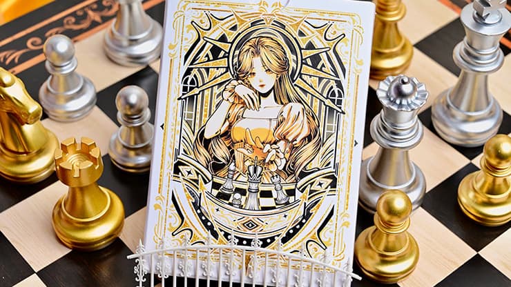CHESS White Playing Cards by Hidden Light - magic trick