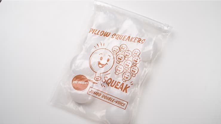 Pillow Squeaker Double Voice (12pk Jumbo) by Murphy's Magic - magic trick