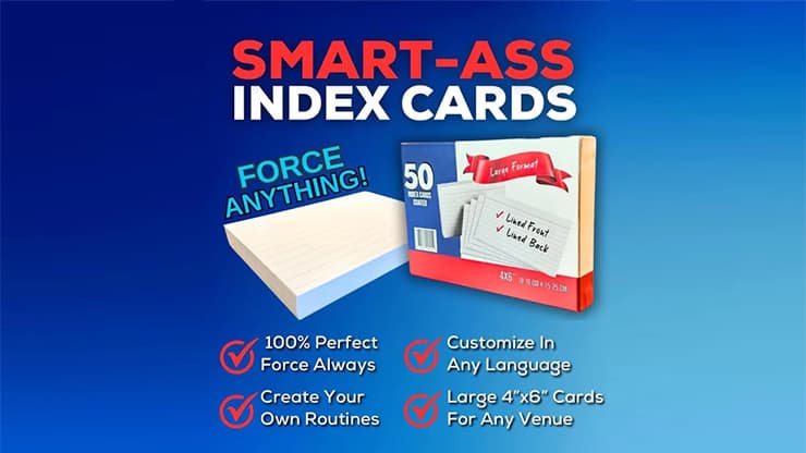 Smart-Ass Index Cards by Bill Abbott - magic trick