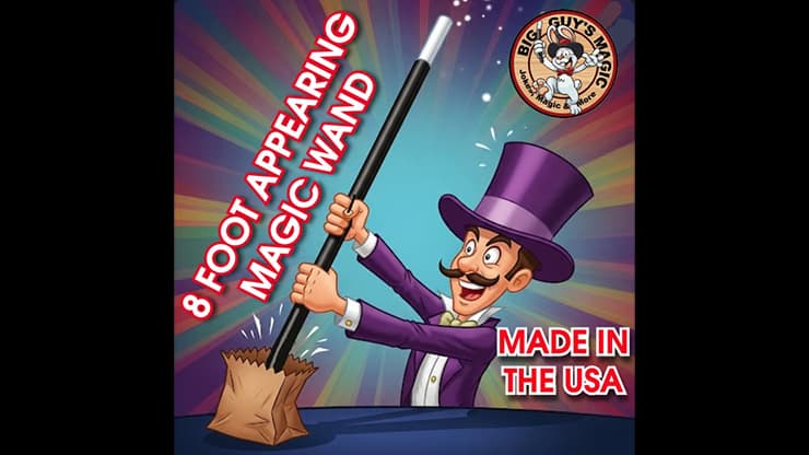 The Appearing 8-Foot Wand! By Big Guys Magic - magic trick