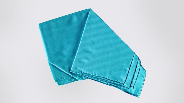 Silk 18 inch (Light Turquoise) Magic by Gosh - magic trick