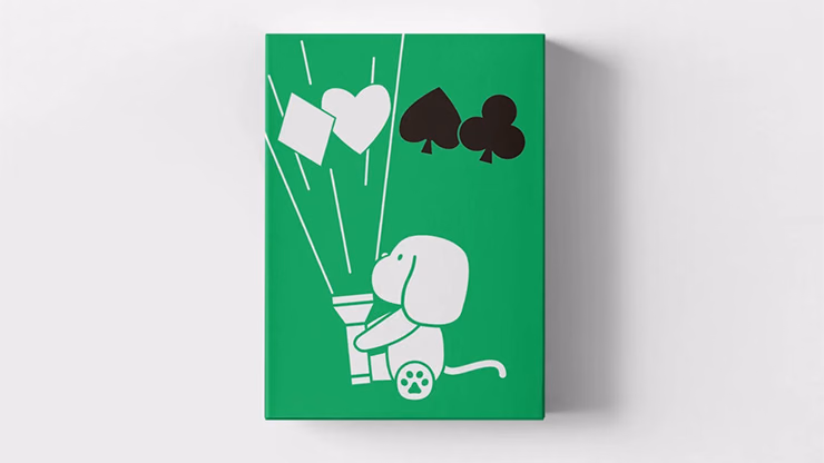 Puppy Diary - Green Limited Edition Playing Cards by - magic trick