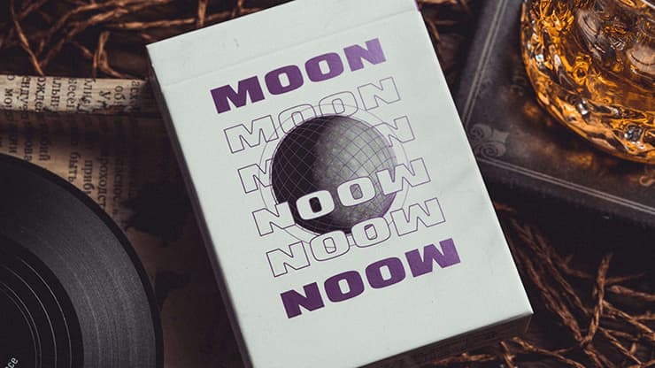 Moon (White) Playing Cards - magic trick
