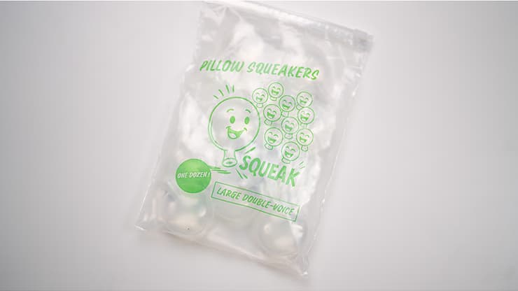 Pillow Squeaker Double Voice (12pk Large) by Murphys Magic - magic trick