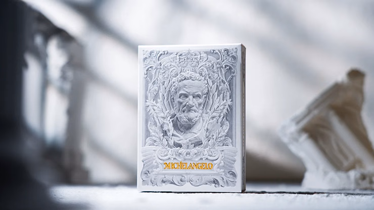 Alabaster Michelangelo Luxury Playing Cards by TCC Fashion - magic trick