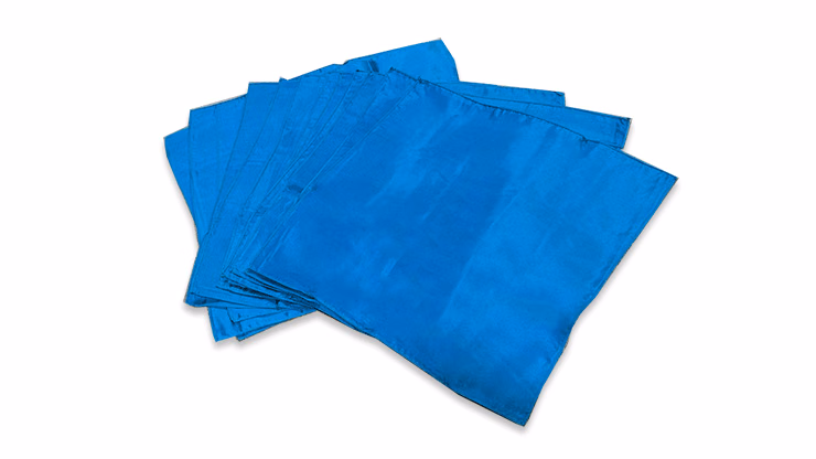 Silk 9 inch 12pk (Light Blue) Magic by Gosh magic trick