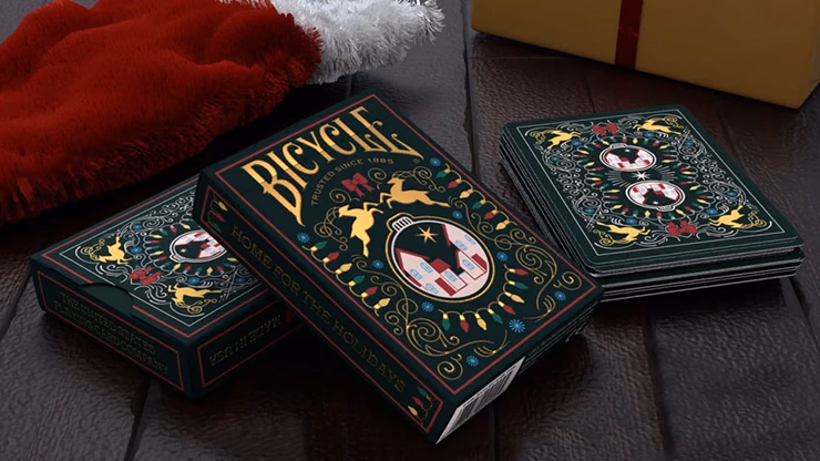 Bicycle Home for the Holidays Playing Cards by US Playing Cards - magic trick