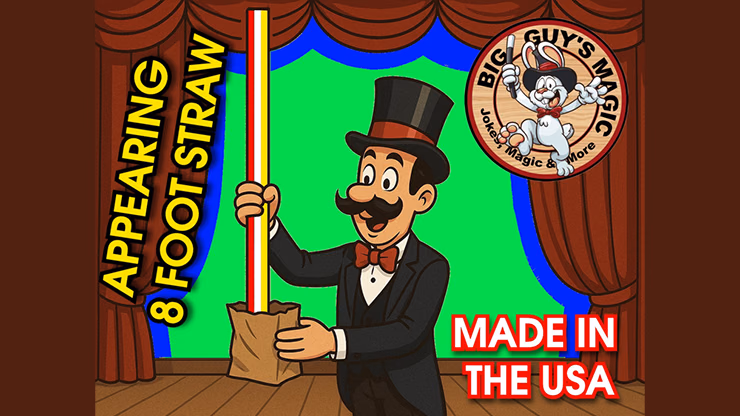 Appearing Straw - 8 Foot By Big Guys Magic - magic trick
