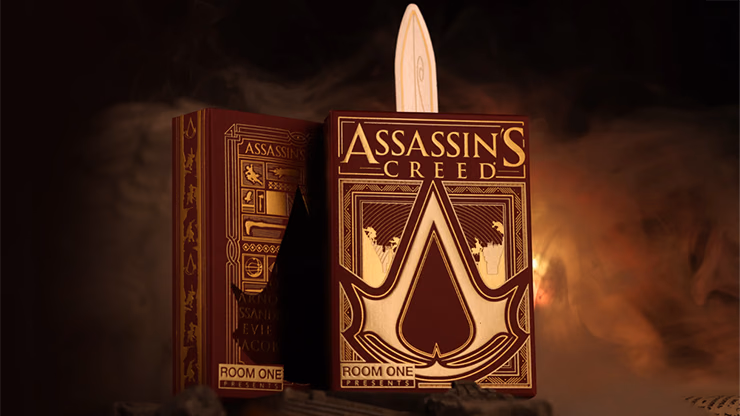 Assassin's Creed Legacy Version 2 Garnet (Hidden Blade Black) Playing Cards - magic trick
