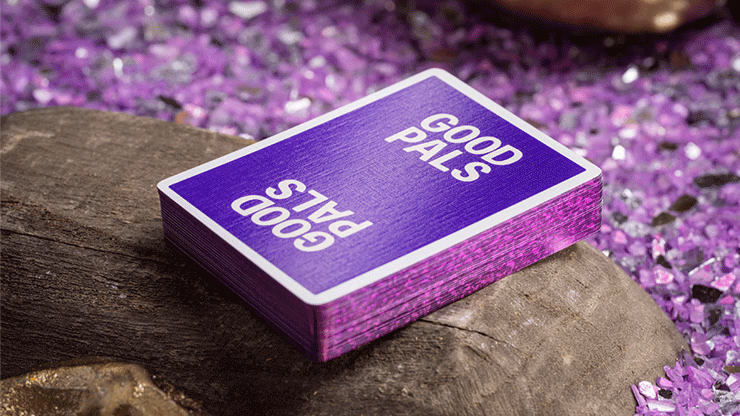 GILDED Good Pals Purple Foil Logo Playing Cards magic trick