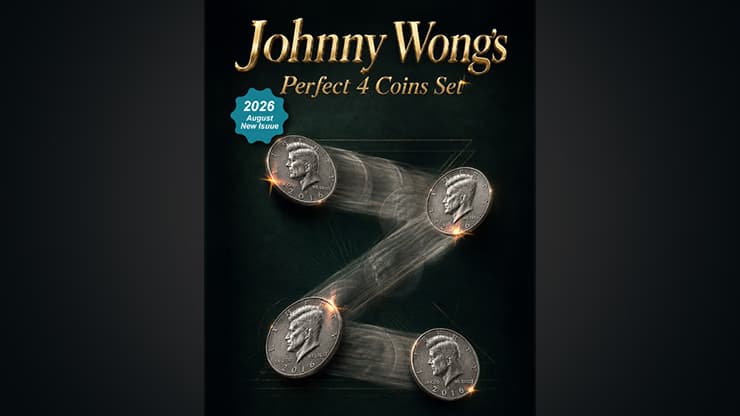 Johnny Wong's Perfect 4 Coins Set - magic trick