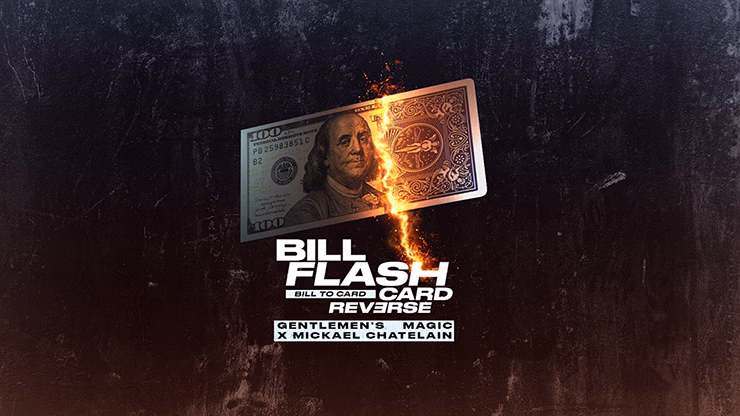 Bill Flash Card (Red) by Gentlemen's Magic X Michael Chatelain - magic trick