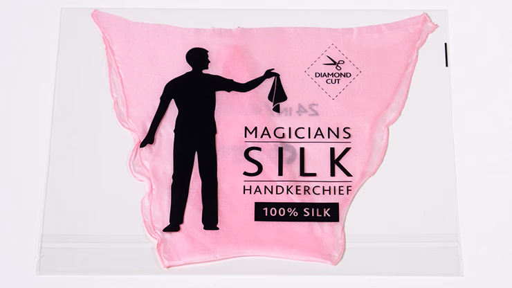 PRO SILK DIAMOND CUT PINK 24" by Murphy's Magic - magic trick
