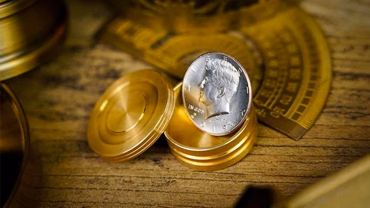 Magnetic Coin Box (Half Dollar) by Artisan Coin & OFM Studio - magic trick