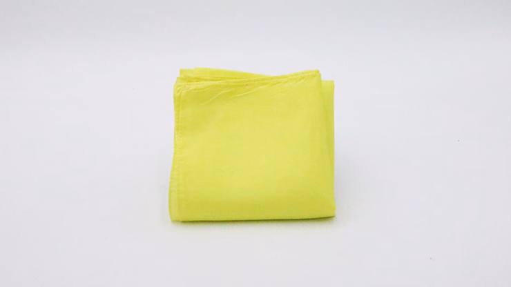 Silk 9 inch single (Light Yellow) Magic by Gosh - magic trick