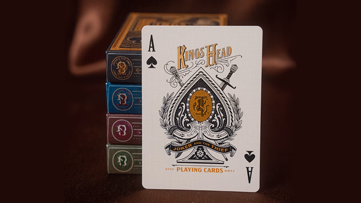 Kings Head (Purple and Rose) Playing Cards by Joker and the Thief - magic trick