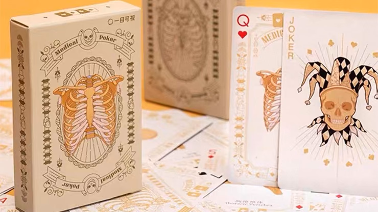 Medical Poker (White) Playing Cards - magic trick