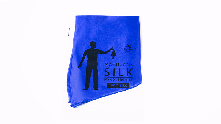 PRO SILK DIAMOND CUT BLUE 36" by Murphy's Magic - magic trick