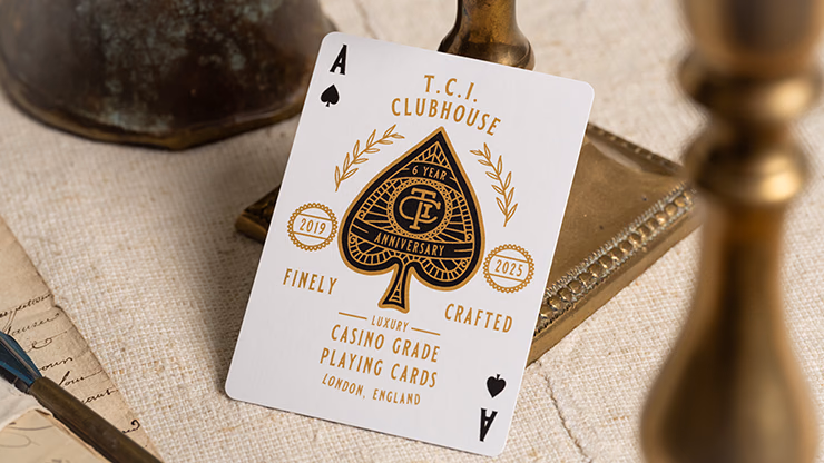 TCI Clubhouse (White) Playing Cards - magic trick
