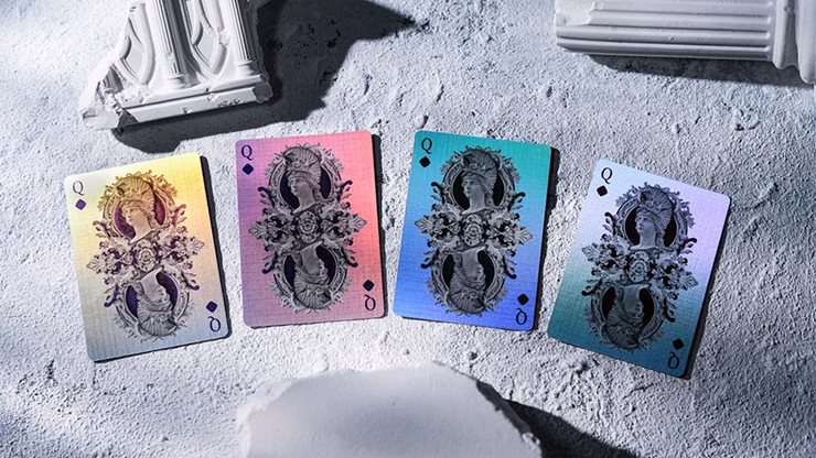 Alabaster Athena HOLO Playing Cards by TCC Fashion - magic trick