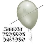 Needle Thru Balloon Professional (with 10 clear balloons) by Bazar de Magia - Trick - Image 2