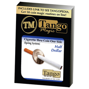 Cigarette Through Half Dollar (One Sided) (D0014)by Tango