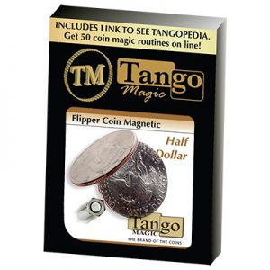 Magnetic Flipper Coin (Half Dollar)(D0042)by Tango