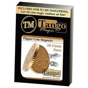 Magnetic Flipper Coin E0033 (50 Cent Euro) by Tango