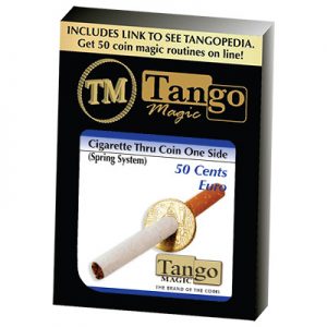 Cigarette Through (50 Cent Euro, One Sided) E0009 by Tango