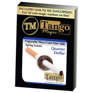 Cigarette Thru Quarter (One Sided) D0013 by Tango Magic