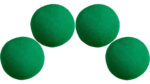 1.5 inch High Density Ultra Soft Sponge Ball (Green) Pack of 4 from Magic by Gosh