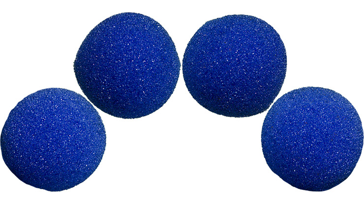 2 inch High Density Ultra Soft Sponge Ball (Blue) Pack of 4 from Magic by Gosh