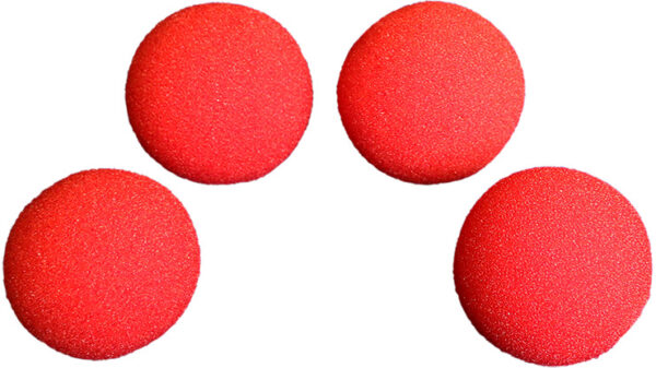 2.5 inch Super Soft Sponge Ball (Red) Pack of 4 from Magic by Gosh