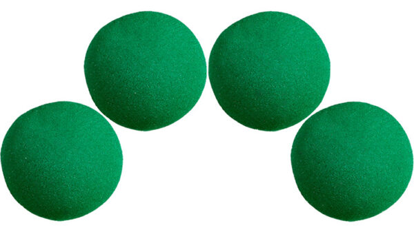 2 inch High Density Ultra Soft Sponge Ball (Green) Pack of 4 from Magic by Gosh
