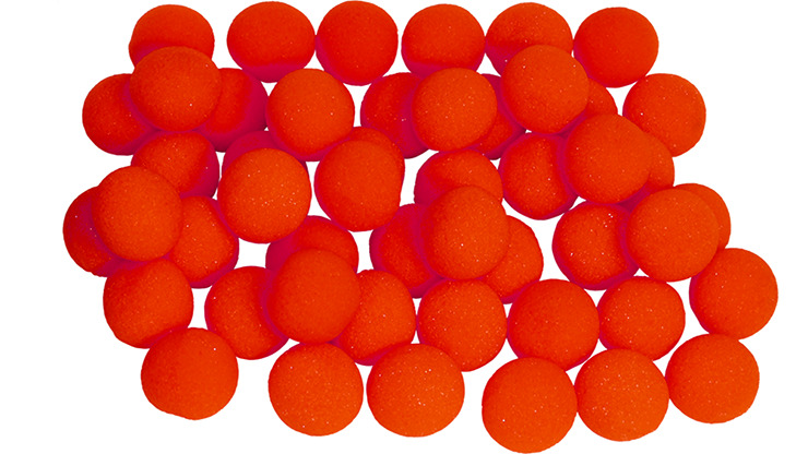 1.5 inch Super Soft Sponge Balls (Red) Bag of 50 from Magic by Gosh