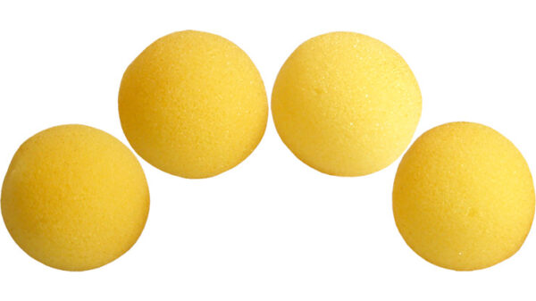 2 inch Super Soft Sponge Ball (Yellow) Pack of 4 from Magic by Gosh