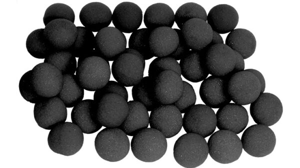 1.5 inch Super Soft Sponge Balls (Black) Bag of 50 from Magic by Gosh