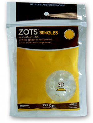 Sticky Dots 3D (125 dots 1/2" diameter) Bag of Singles