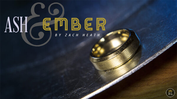 Ash and Ember Gold Beveled Size 8 (2 Rings) by Zach Heath