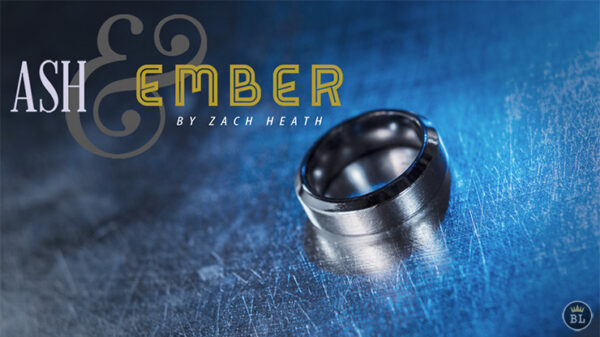 Ash and Ember Silver Beveled Size 8 (2 Rings) by Zach Heath