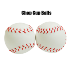 Chop Cup Balls Large White Leather (Set of 2) by Leo Smetsers