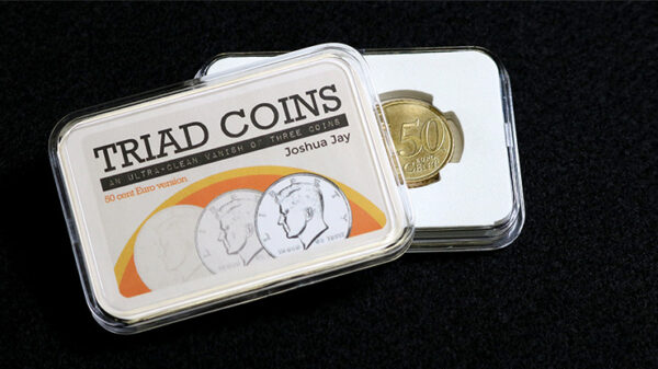 Triad Coins (Euro Gimmick and Online Video Instructions) by Joshua Jay and Vanishing Inc.
