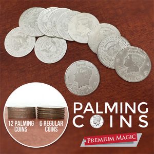 Palming Coin Set (U.S. Half design /12 piece) by Premium Magic