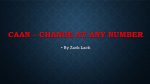 CAAN - Change At Any Number by Zack Lach video DOWNLOAD