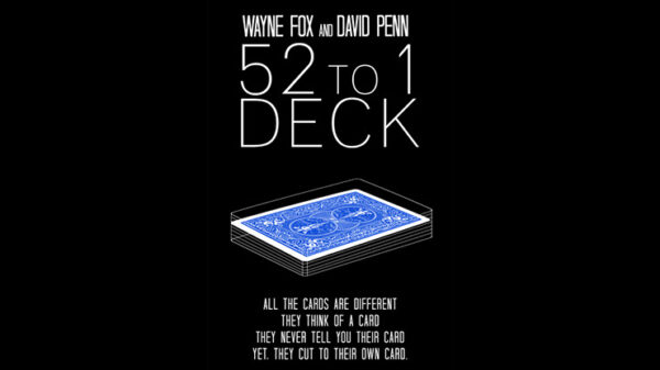 The 52 to 1 Deck Blue by Wayne Fox and David Penn