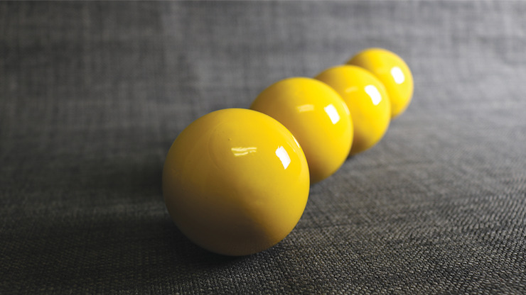 Wooden Billiard Balls (1.75" Yellow) by Classic Collections