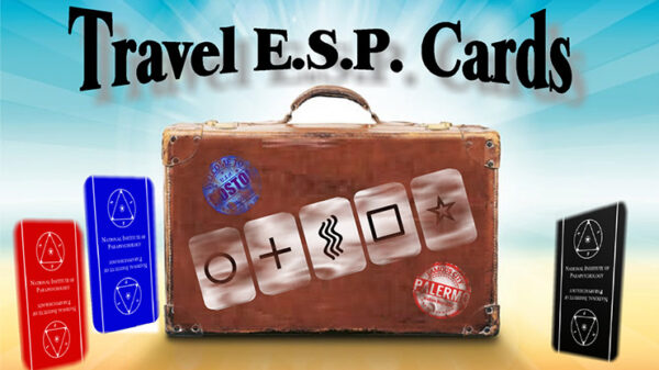 Travel ESP Cards Blue & Red by Paul Carnazzo