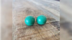 Chop Cup Balls Green Leather (Set of 2) by Leo Smetsers