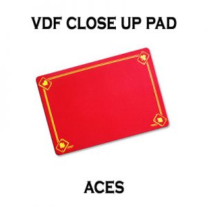 VDF Close Up Pad with Printed Aces (Red) by Di Fatta Magic